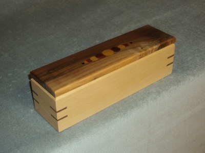 Pencil/Pen Box made of Maple and Walnut | Unique Furniture and Gifts