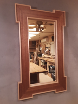 Regency Style Mirror African Mahogany and Sugar Maple | Mirrors