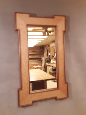 Regency Style Mirror Birds Eye Maple and Honduran Mahogany | Mirrors