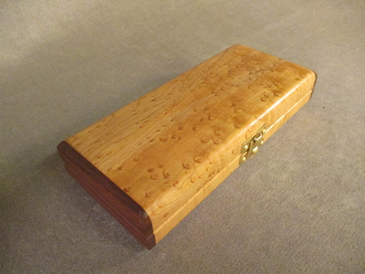 Large Aged Bird's Eye Maple with Walnut Ends | Traveler Humidors/Collectors Cases