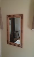 Image Arts & Crafts Mission/Prairie Style Hickory & African Mahogany Mirror