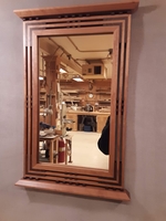 Image Arts & Crafts /Prairie Style Mirror Black Cherry and Black Walnut