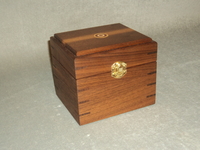 Image Black Walnut Cartridge Box for Target Shooters